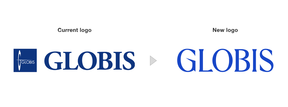 current and new GLOBIS logos